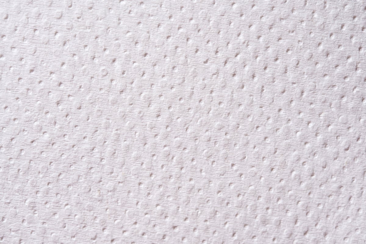 Textured white foodservice paper